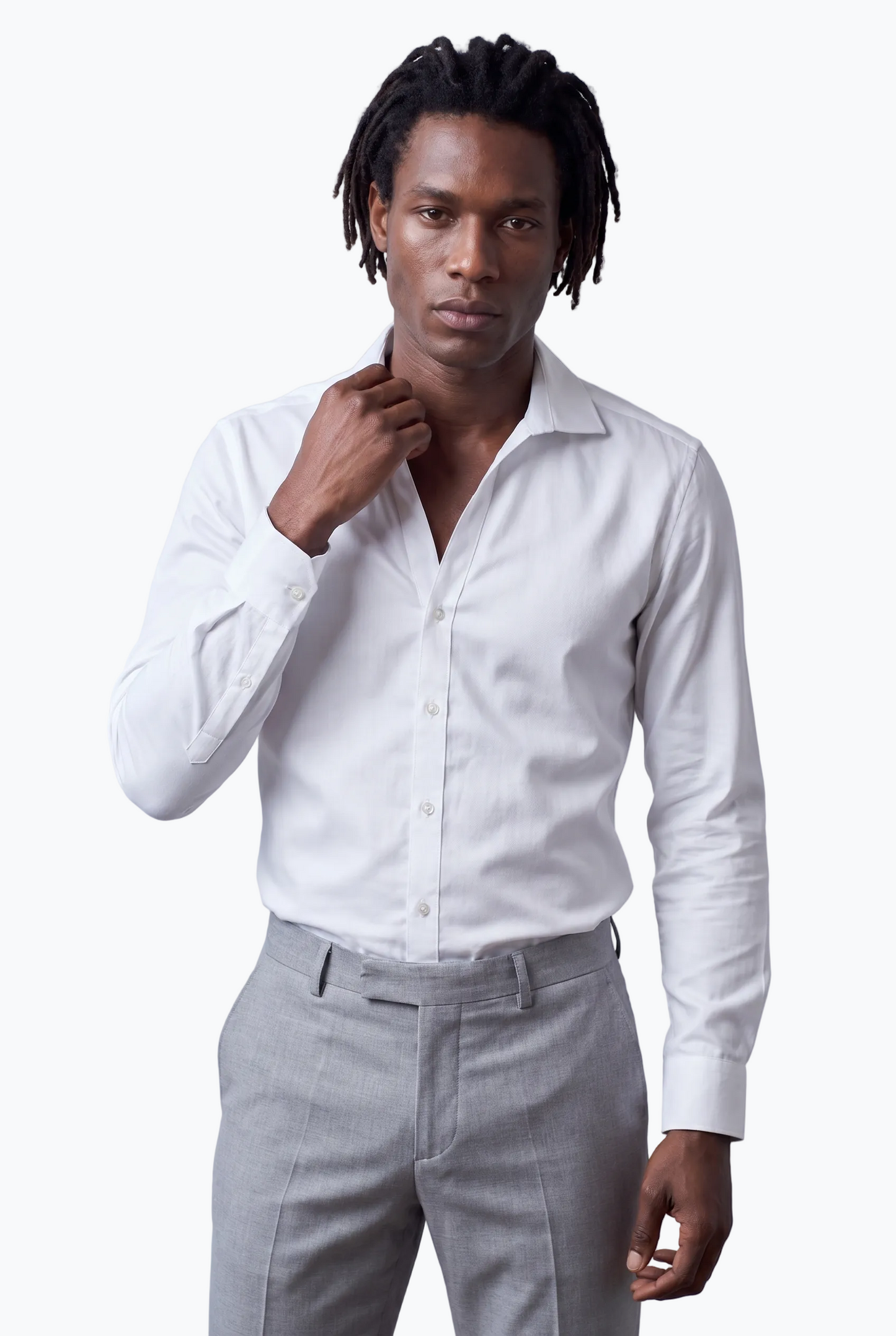 Collared V-Neck