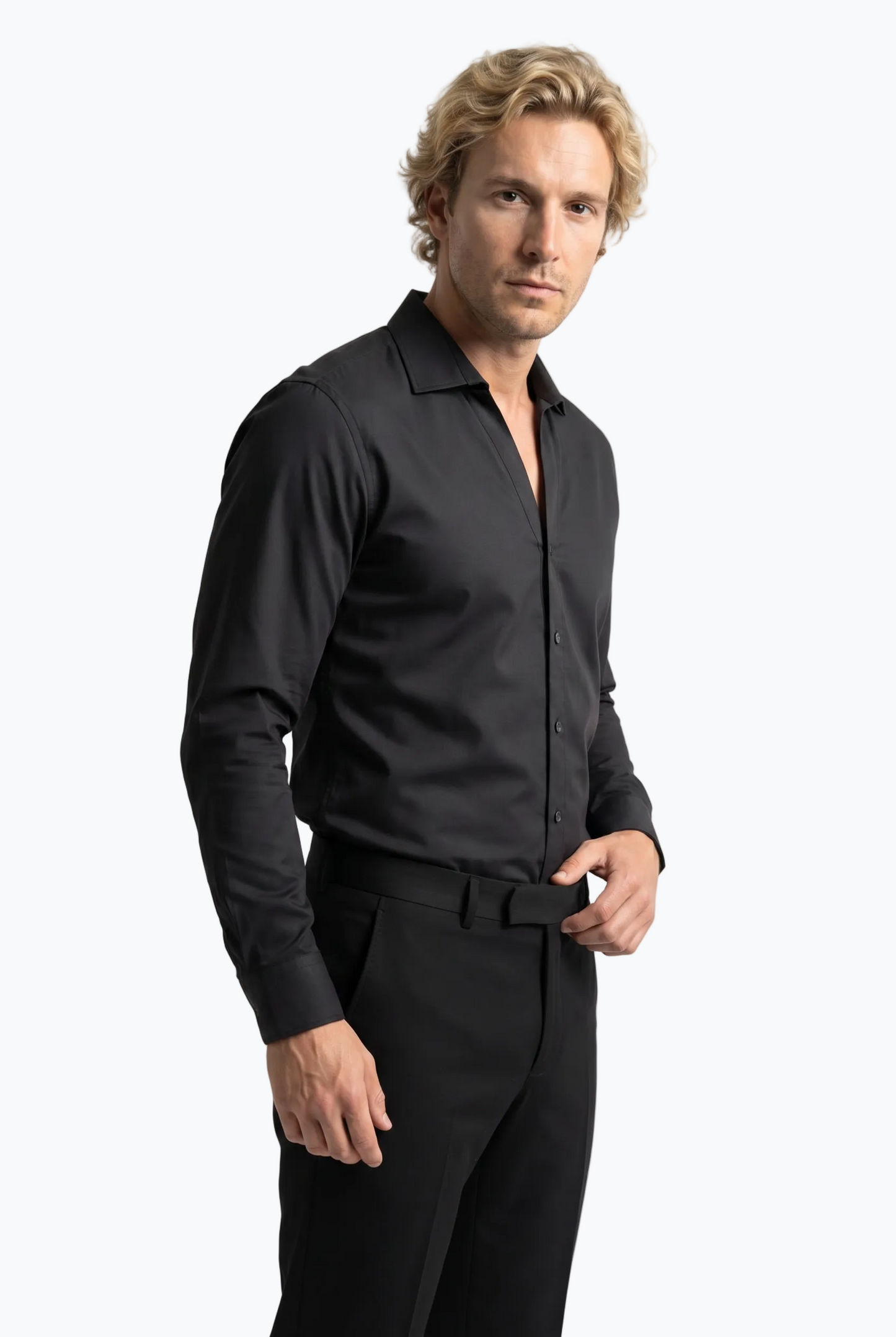 Collared V-Neck
