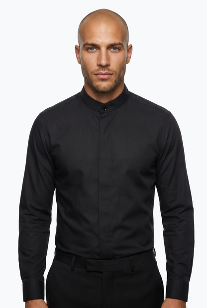 Classic Mandarin Collar