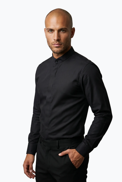 Classic Mandarin Collar