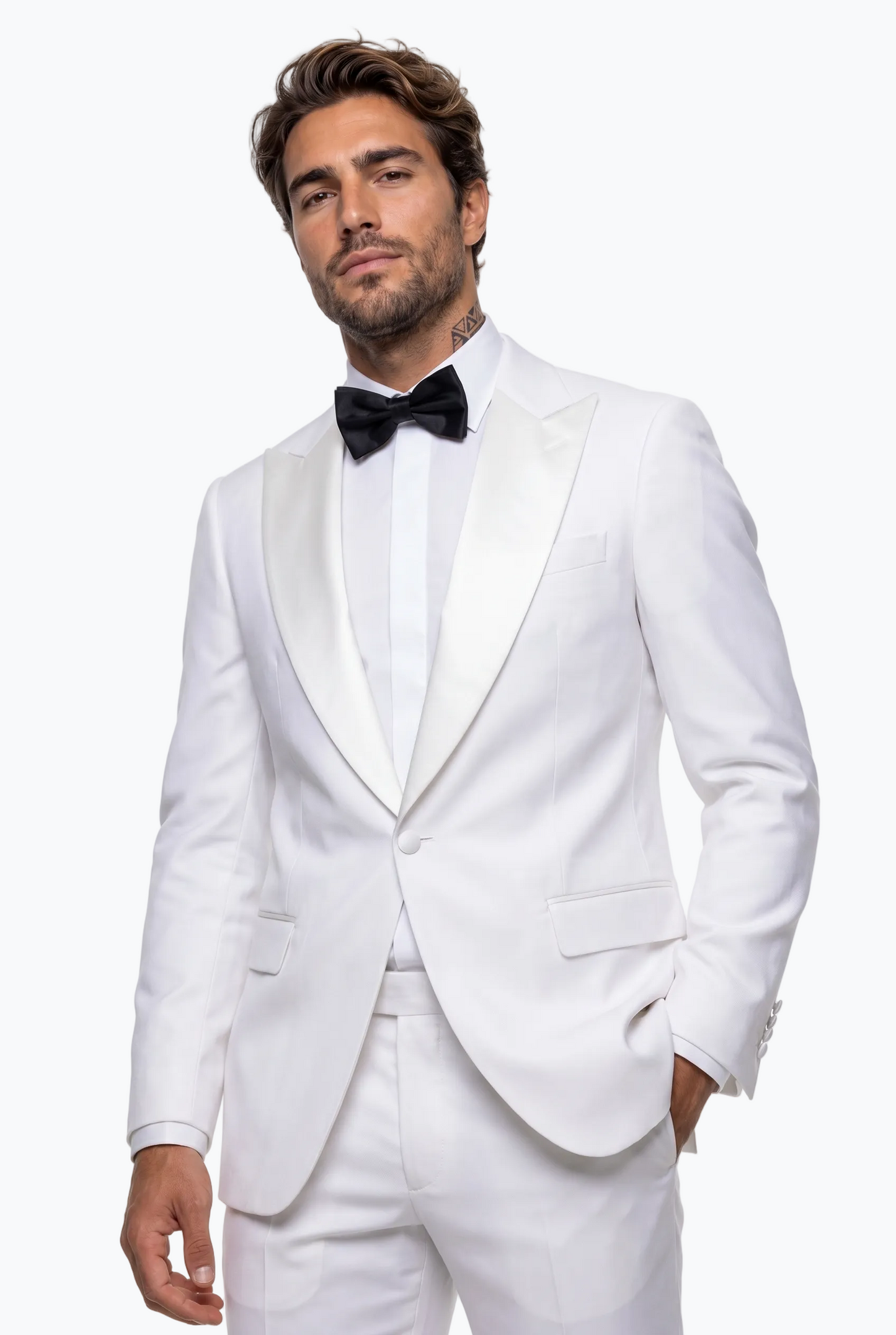 Tuxedo With A Satin Peak Lapel