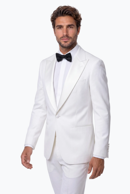 Tuxedo With A Satin Peak Lapel