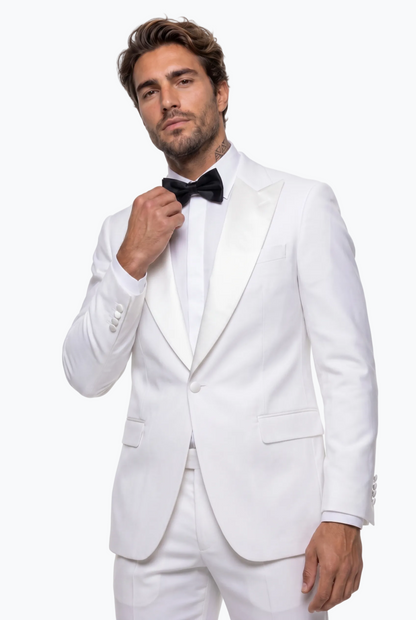 Tuxedo With A Satin Peak Lapel