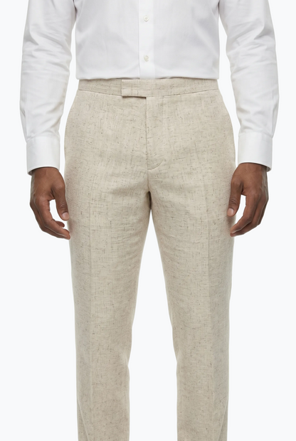 Ecru Linen Look Melange
