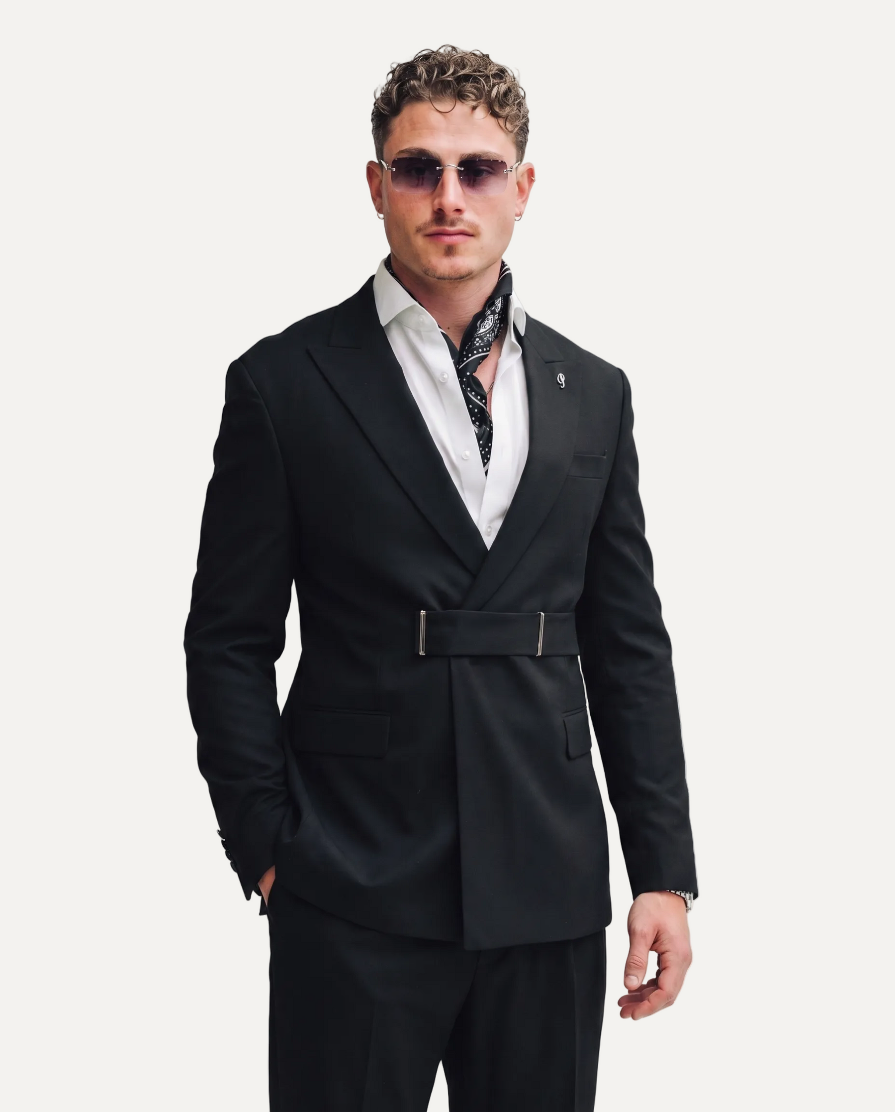 PIGAL Strap Closure Evening Suit