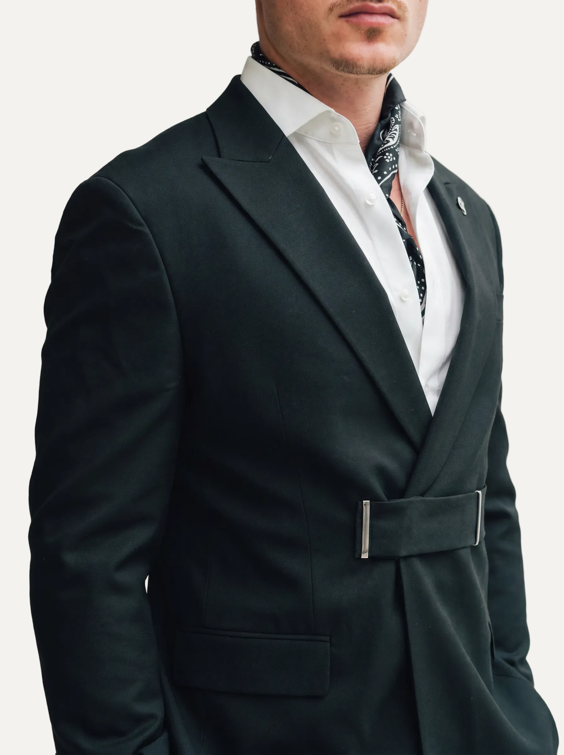 PIGAL Strap Closure Evening Suit