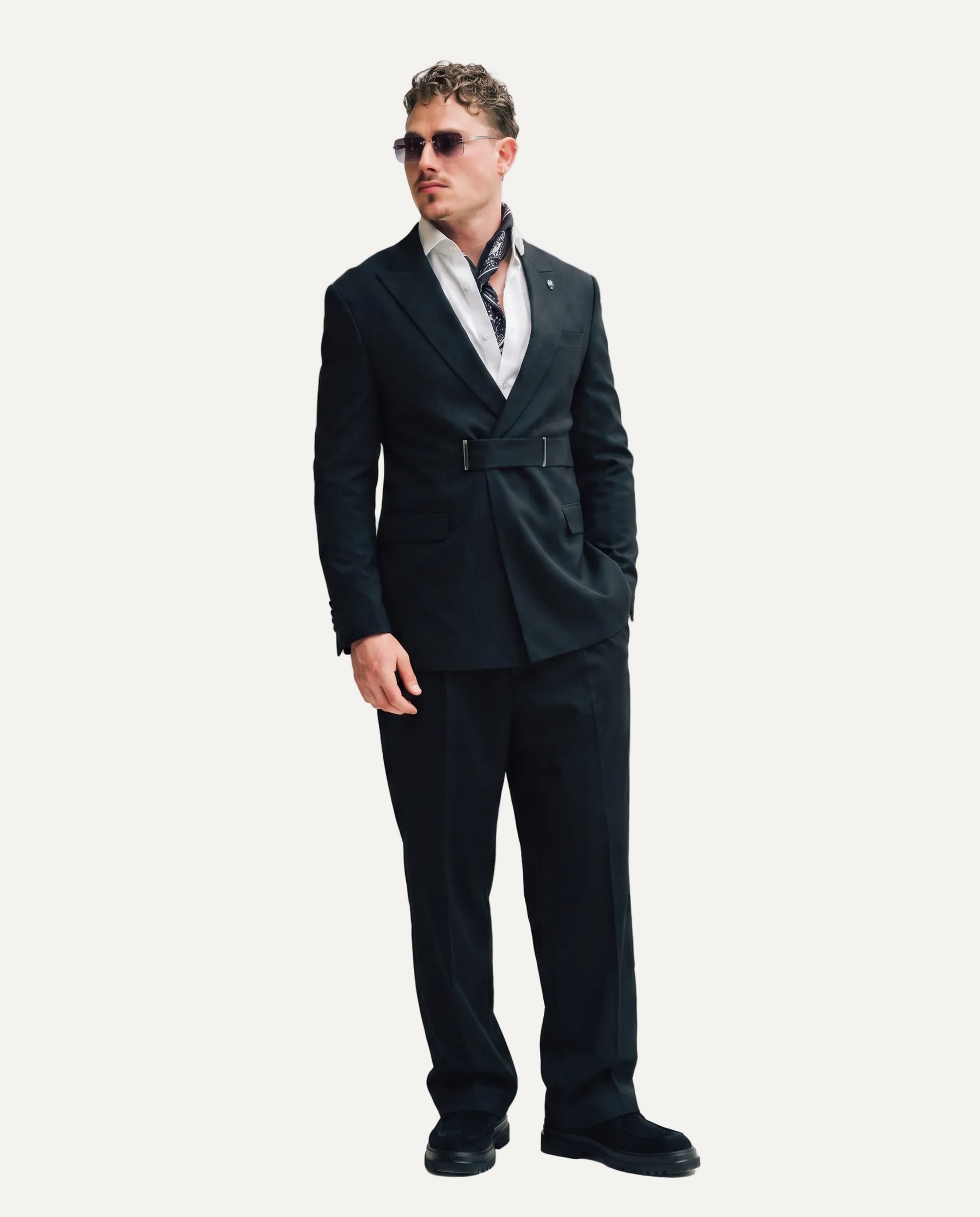 PIGAL Strap Closure Evening Suit