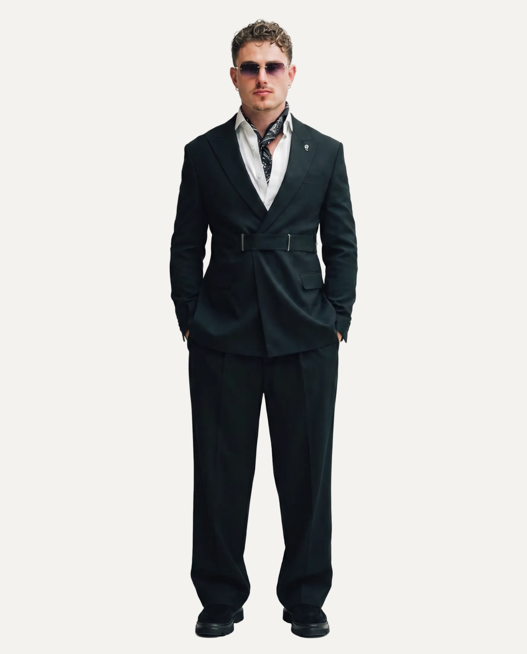 PIGAL Strap Closure Evening Suit