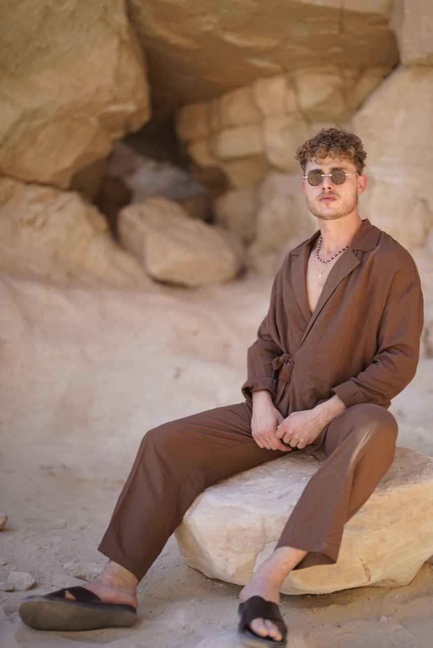 Chestnut brown - Linen