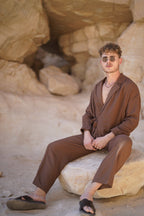 Chestnut brown - Linen