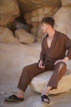 Chestnut brown - Linen