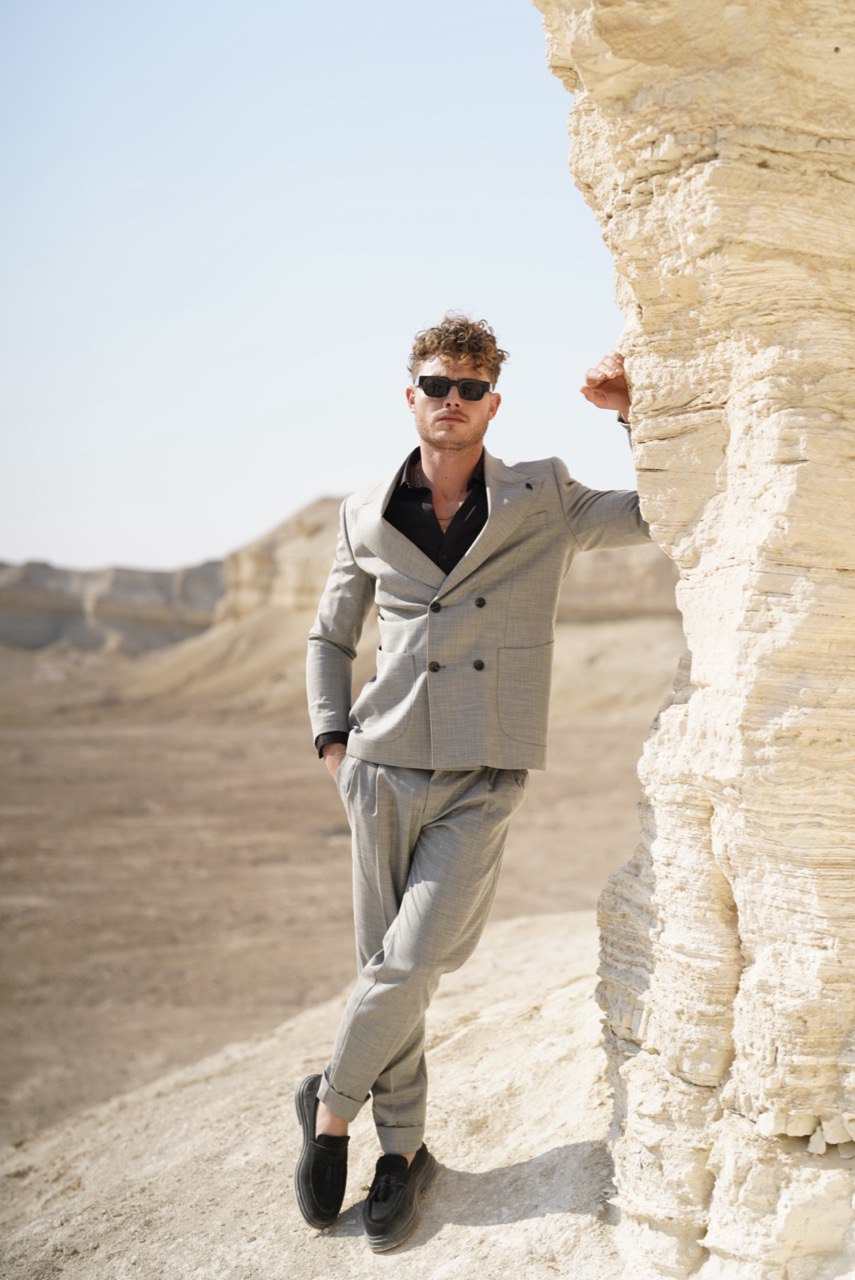 Double With Texture - Gray