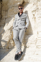 Double With Texture - Gray