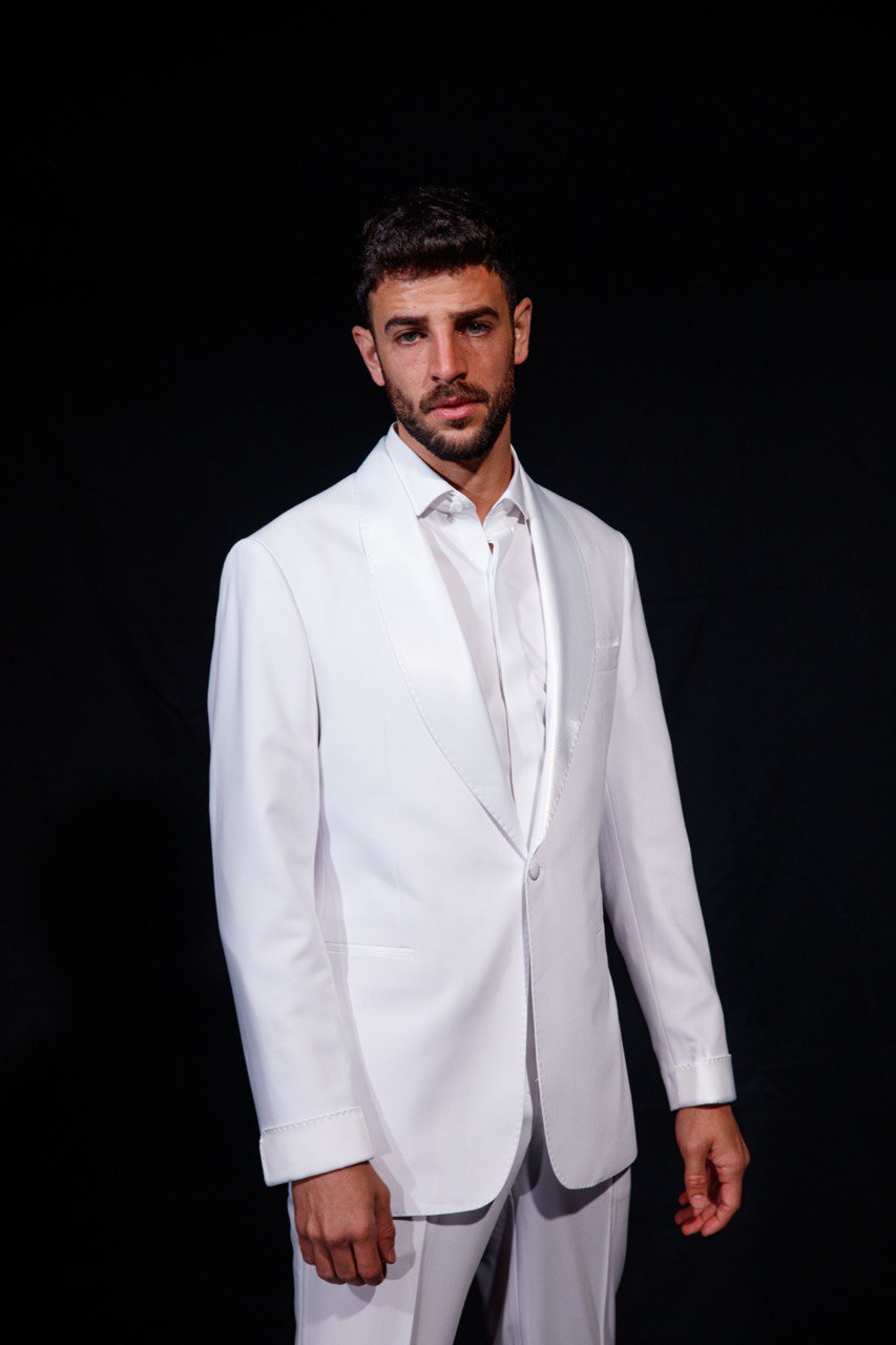 Cuff Accent Tuxedo - White