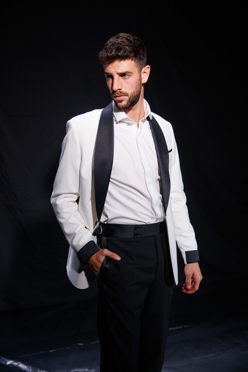 Cuff accent Tuxedo - White & Black