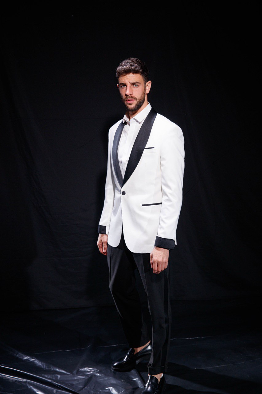 Cuff accent Tuxedo - White & Black