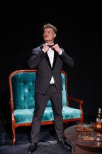 Cut Velvet Tuxedo - Black