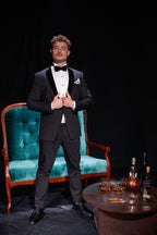 Cut Velvet Tuxedo - Black