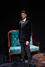 Double Breasted - Black Velvet