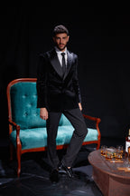 Double Breasted - Black Velvet