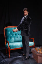 Double Breasted - Black Velvet