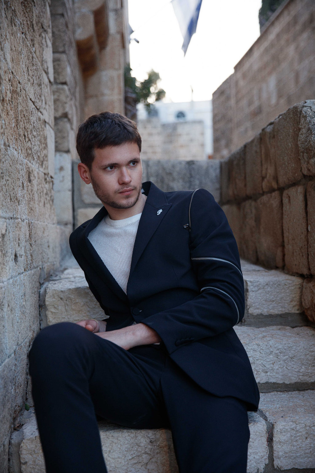 Side Zippers - Black