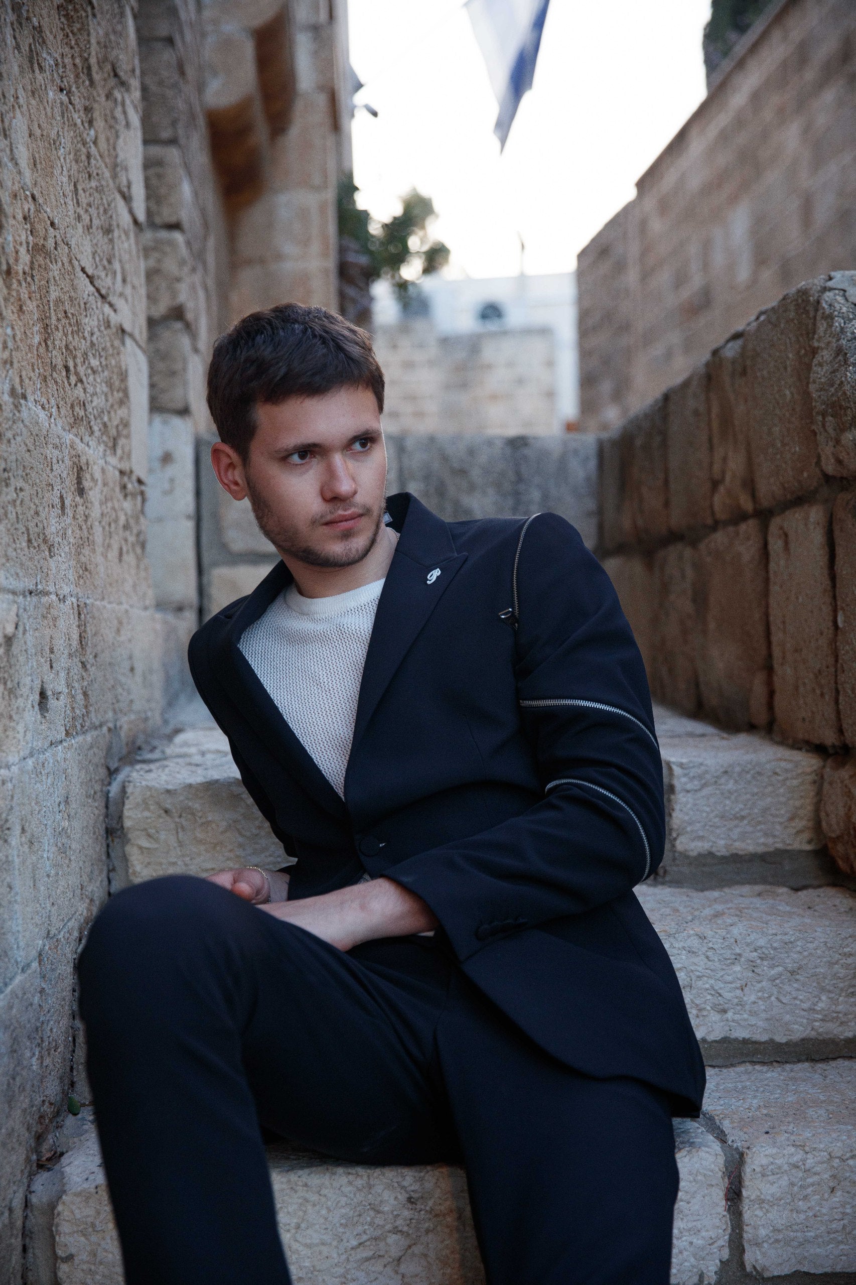 Side Zippers - Black