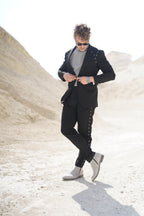 Silver Eyelet - Black