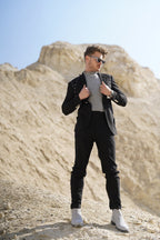 Silver Eyelet - Black