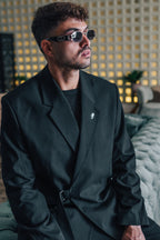 Oversized Belted - Black