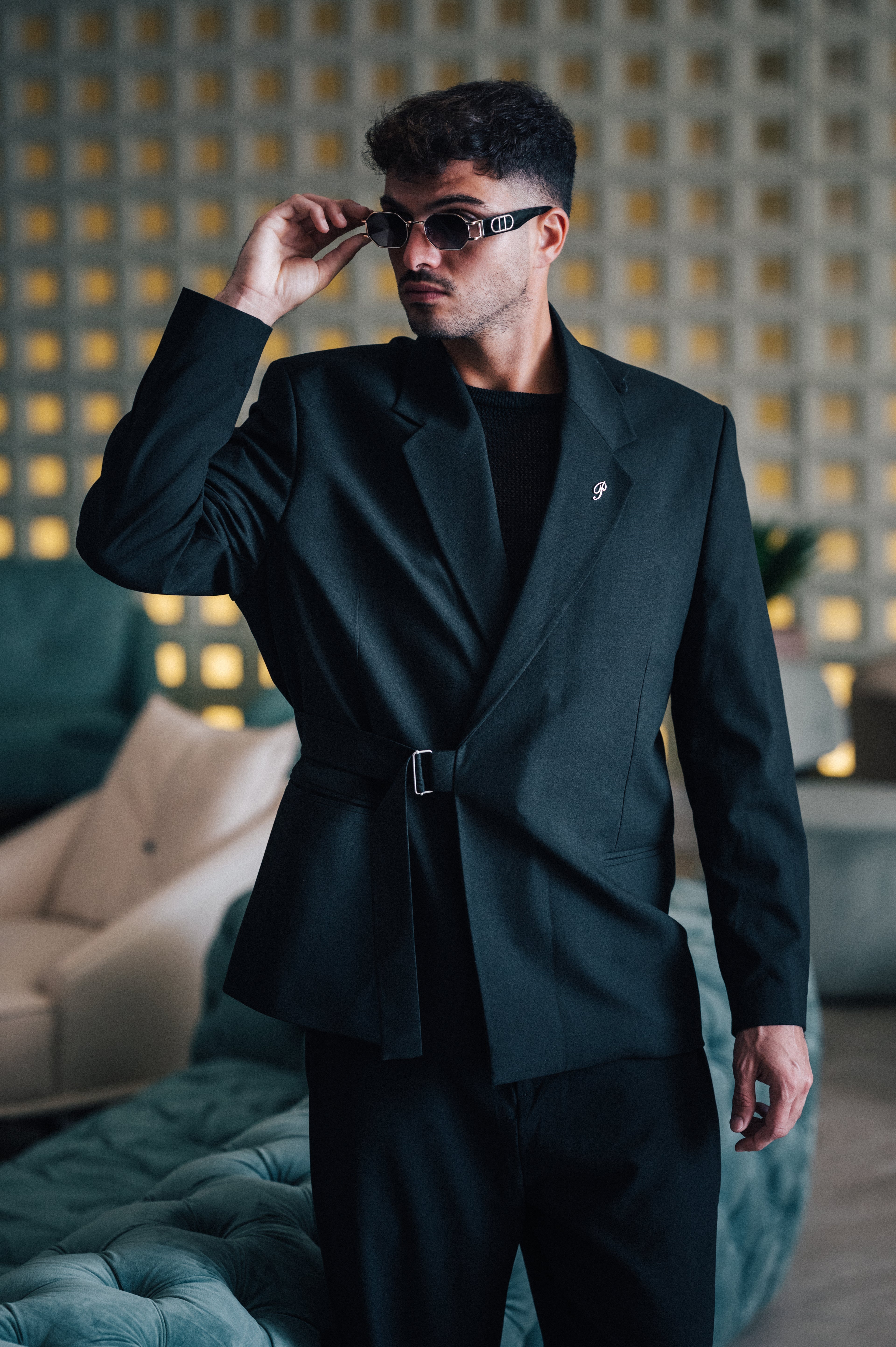 Oversized Belted - Black