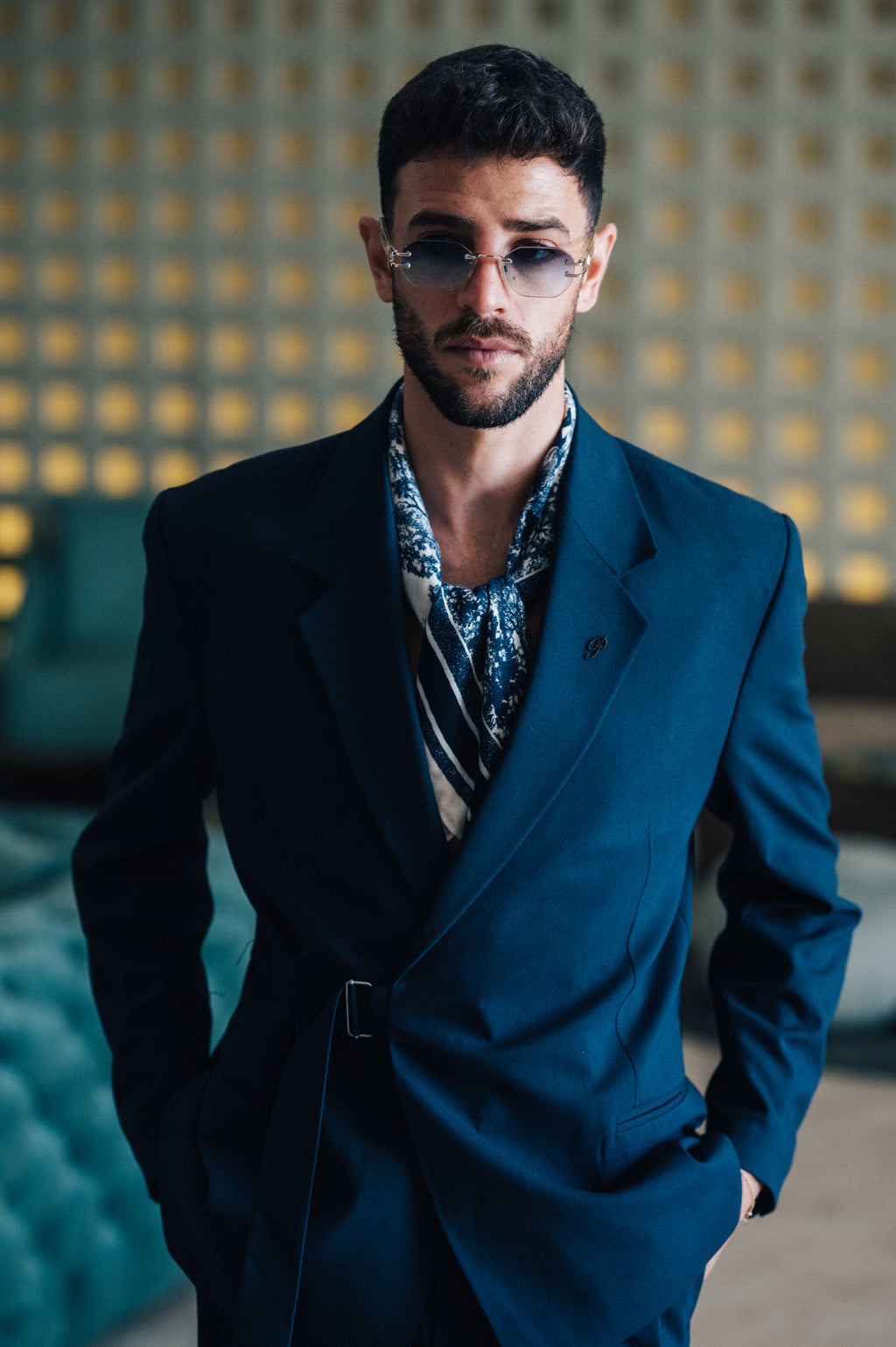 Oversize Belted - Blue