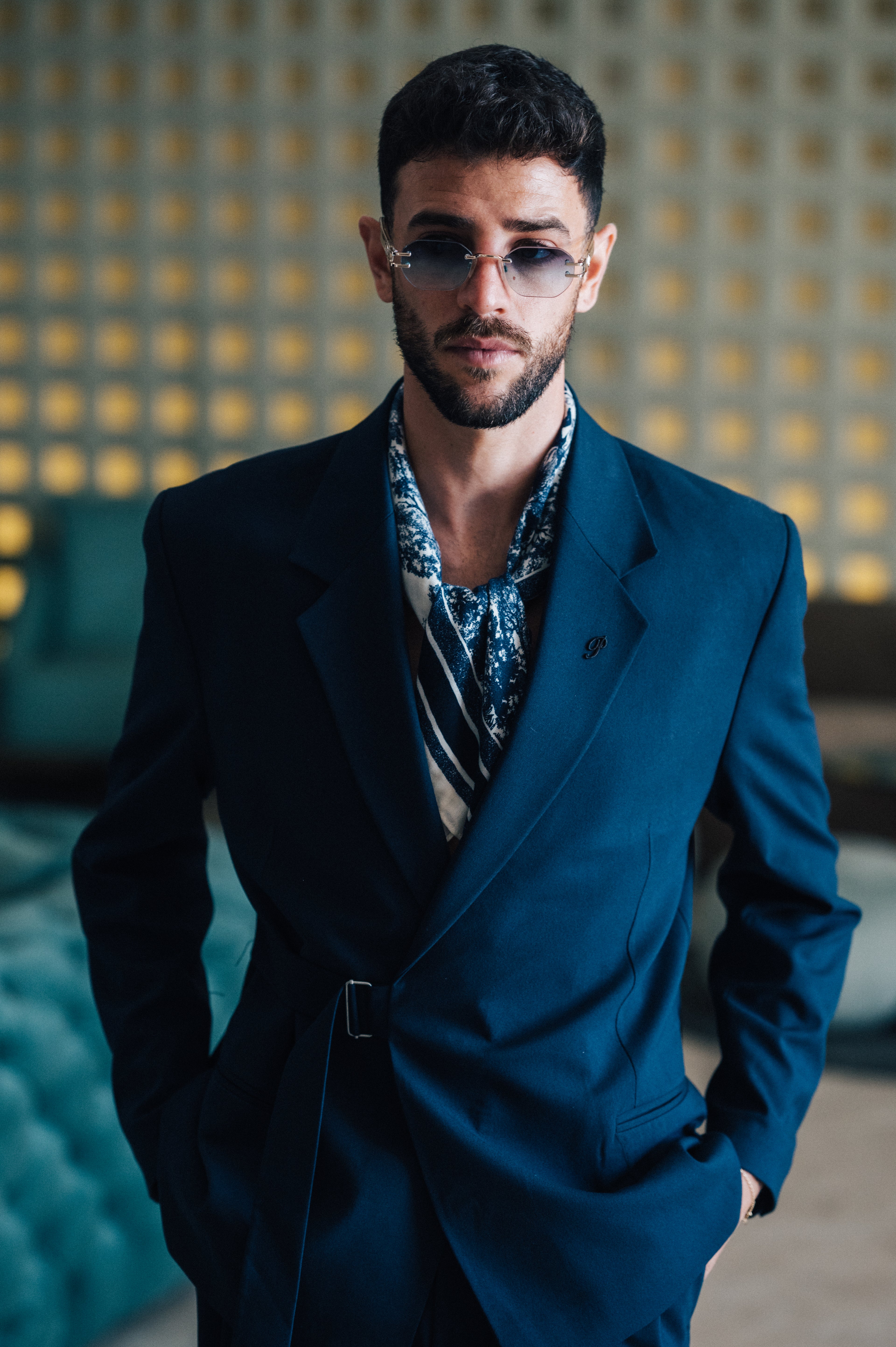 Oversize Belted - Blue