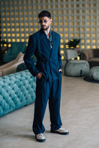 Oversize Belted - Blue