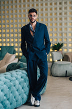 Oversize Belted - Blue