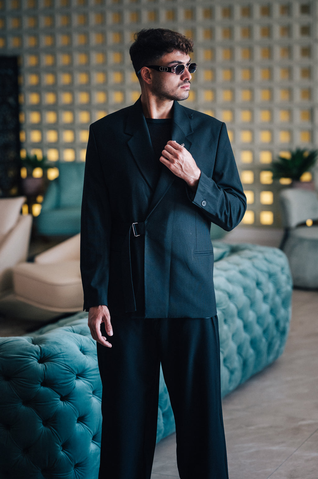 Oversized Belted - Black