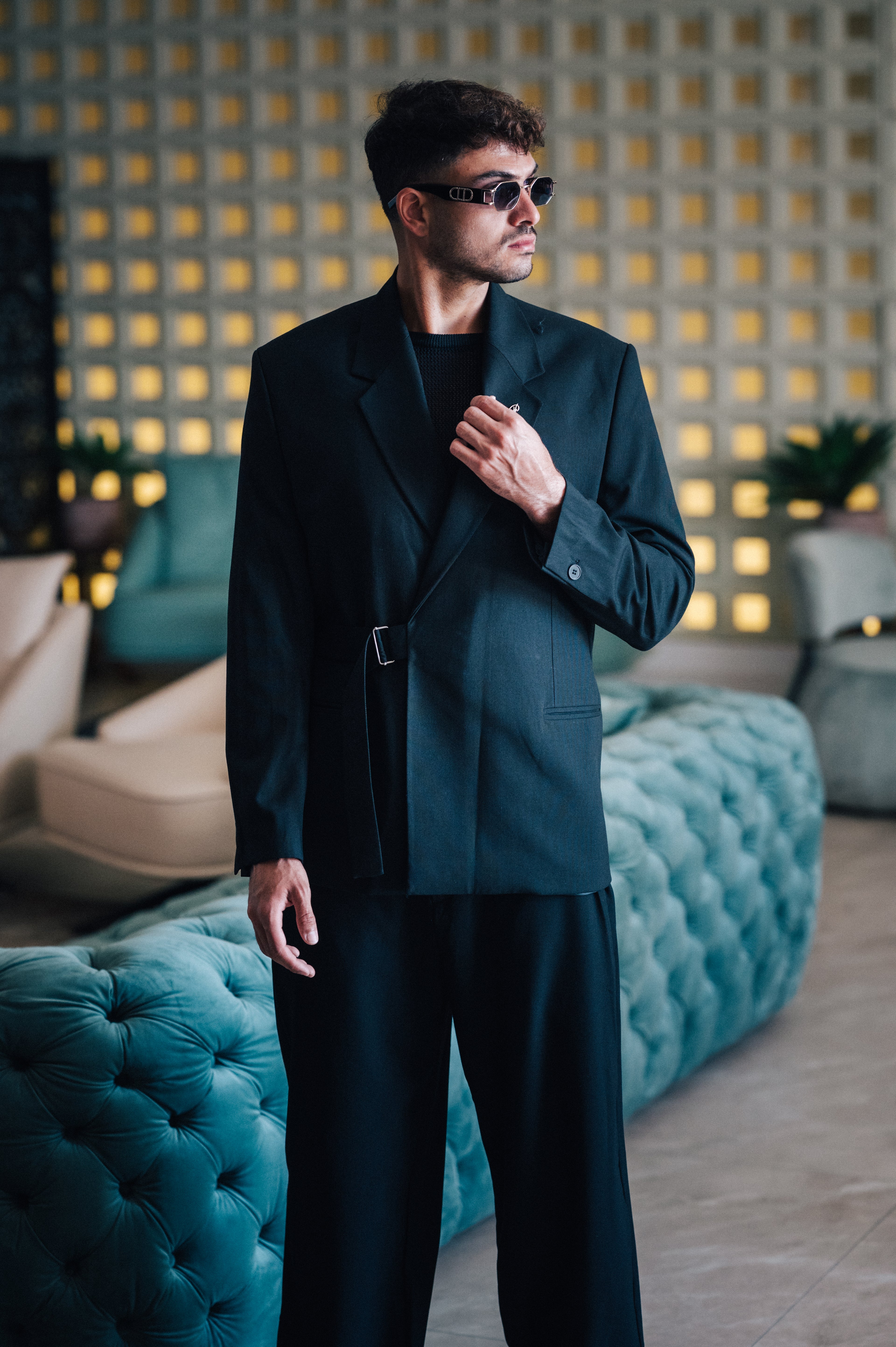 Oversized Belted - Black